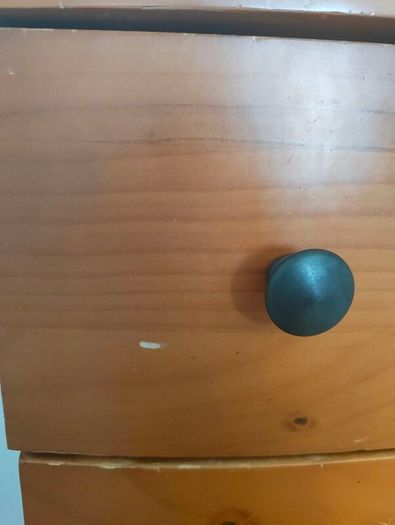 beautiful vintage solid wooden tall boy chest of drawers