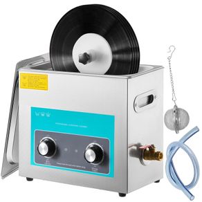 Vinyl record 6L Digital Ultrasonic Record Cleaning Device Stainless Steel 33 x 18 x 28.5 cm