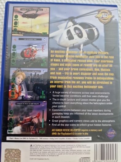 Air Ranger Rescue Helicopter PlayStation2 Ps2 Games Original