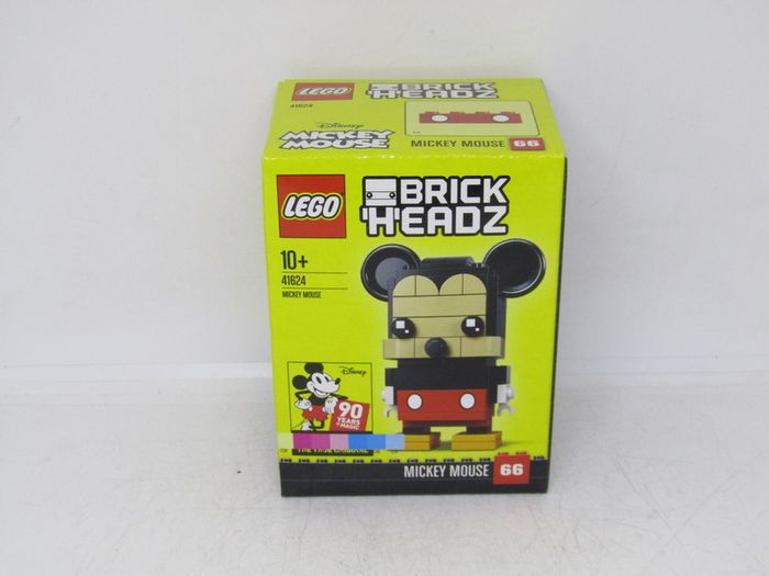 LEGO 41624 Mickey Mouse BrickHeadz Series Super Rare Version Factory Error As You Will See The CMYK Color Bars Around The End Of The Box Brand New in Factory Sealed Box