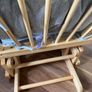 Babylo Brompton Glider & Footstool Grey suedette/Natural wood Image 8