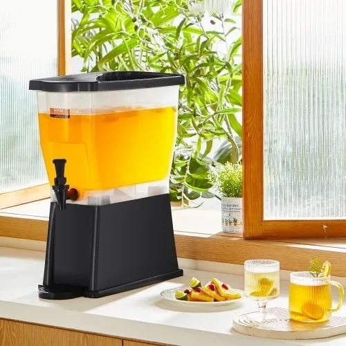 Beverage Dispenser, 3 Gallon Drink Dispenser for Parties, Plastic Juice Dispenser with Stand Spigot Lid, Iced Tea Lemonade Juice Water Dispenser