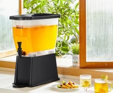 Beverage Dispenser, 3 Gallon Drink Dispenser for Parties, Plastic Juice Dispenser with Stand Spigot Lid, Iced Tea Lemonade Juice Water Dispenser