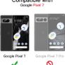 Slim Fit Case for Google Pixel 7, Thin Phone Cover Matte Finish with Shock-Absorption and Carbon Fiber Design (Black) Image 2