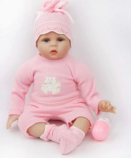 Realistic Reborn Dolls Baby Girl 22inch 55cm Soft Vinyl Silicone Real Life Baby Dolls Looking Newborn Reborn Dolls Toddler Baby Girl Toy Best Xmas Gift (FREE POSTAGE)