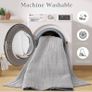 Modern Rugs Living Room, 160x220cm, Light Grey Large Machine Washable Anti Slip Short Pile Soft Carpet for Kids Room Bedroom Image 3