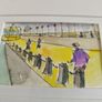 Lovely Water Coloer Framed Picture Of Dunloughaire Walk Co. Dublin Signed Paul Downer. Image 2