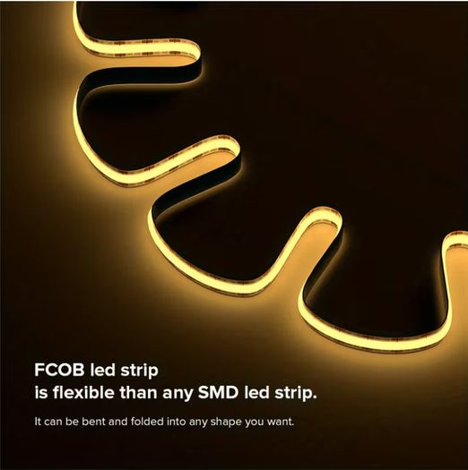 5M USB-Powered Smart LED Strip with Motion Sensor - Auto Sensor Switch, Self-Adhesive 5V COB LED Strip, Ultra-Bright Low-Voltage Design,