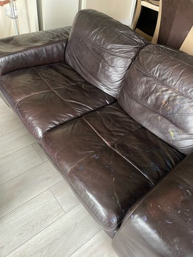 3+2 leather Sofa