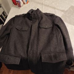 Mens wool mix jacket,FandF, very little wear in absolutely perfect condition, it's a size small, so probably a size 38, charcoal colour.