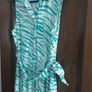 ladies buttoned belted dress Image 2