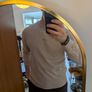 Acne Studios Logo Long Sleeve T-Shirt Beige / Taupe Image 5