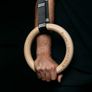 Gymnastics Rings - Gymnastic Rings & Gym Rings - Calisthenics Rings for Strength Training - Olympic Rings for Home Workouts - Wooden Pull Up Rings with Adjustable Straps Image 6
