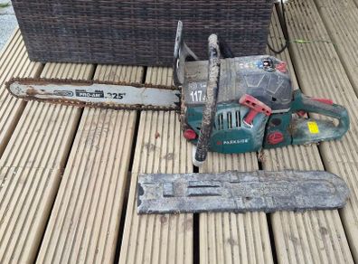 Parkside Petrol Chainsaw PBKS 53 A1 Oregon Bar  Working Order