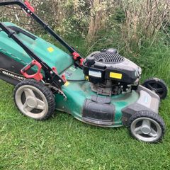 Qualcast lawnmower, self propelled, electric start.