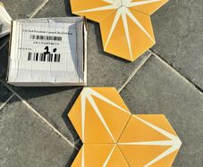 Ca Pietra Porcelain Lily Pad Tiles - Custard - 5.25 m2 (15 boxes)