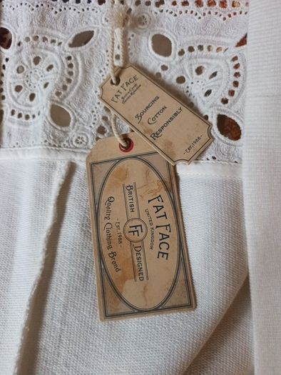 Fat Face Ivory  Cardigan/ JacketS. S- 12   B.N.W.T