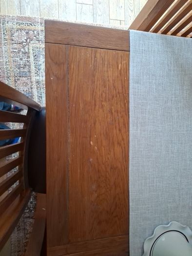 Solid Oak Extendable Dining Table + 6 Chairs (Harvey Norman)