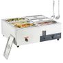 6-Pan Commercial Food Warmer Electric Steam Table 1200W Professional Countertop for Restaurant Image 3