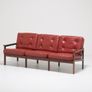 Vintage Danish Rosewood & Leather Three Seat Sofa Capella by Illum Wikkelso for N. Eilersen, 1960s. Image 5