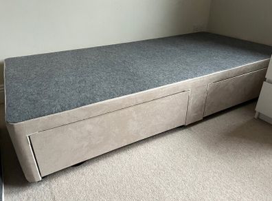 3ft Single Divan Base with 2 Drawers