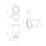 Cersanit Compact Toilet Back to Wall, Oval Shape Image 3