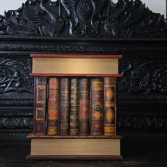 Faux Book Cabinet