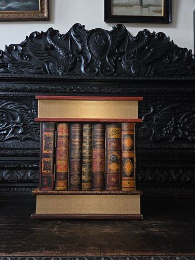 Faux Book Cabinet
