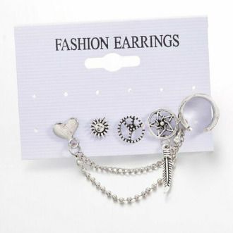 Boho Style 5in1 Earrings Set - nice gift