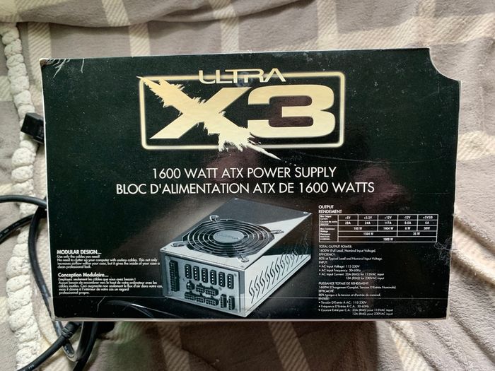 Ultra X3 1600w Psu - Not Working!!!