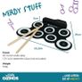 Electronic Drum Mat Portable Roll Up Digital Music Pad Instrument for Beginners and Children  Learn to Play and Record your Own Beats Digital Snare Tom Crash Ride Pedal Sticks Image 8
