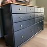 Large Refurbished Solid Pine Chest of Drawers Image 2