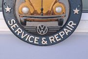 Volkswagen  beatle cast iron sign