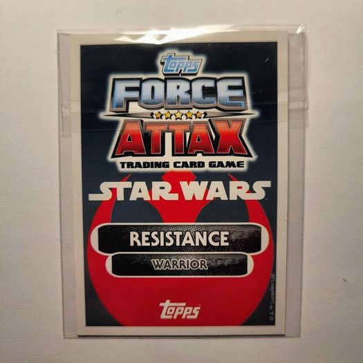 Force Attax Star Wars Finn Limited Edition Holographic Trading Card