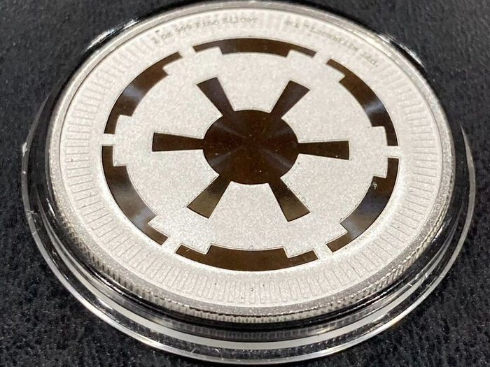 Niue 2021 1 oz Silver Star Wars Galactic Empire Coin. BU (In Capsule)