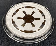 Niue 2021 1 oz Silver Star Wars Galactic Empire Coin. BU (In Capsule)