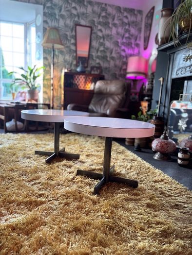 Mid Century circular side table