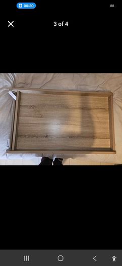Universal changing top for crib. Oak colour.