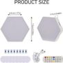 Hexagon Lights - 8 Pack RGB LED Lights, App-Controlled Hexagonal Smart Lighting Panels Sync to Music for Room, Bar, Gaming Setup, Bedroom Image 3
