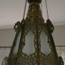 Handcrafted  Brass Hanging Lamp Shade pendent with Glass Image 5