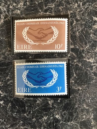 Old Irish Stamps Ireland 1965 International Co-Operation Year - Full Set