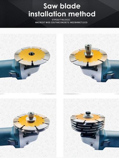 BRAND NEW Angle Grinder To Grooving Machine Adapter Lock Nuts Flange Inner Outer Kit For Variable Slotting Machine Conversion
