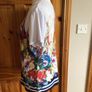 Ladies Bold floral stretch top size L Uk 14 includes postage Image 4