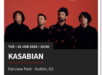 kasabian tickets x 2
