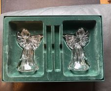 Marquis Waterford Crystal Angel Taper Candle Holders