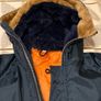 Vintage Mod Snorkel Parka Jacket - Heavy Duty Navy / Orange Quilted Lining (Made in England) Image 5