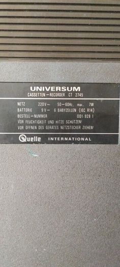 Universum CT 2745