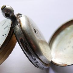 Antique Serling Silver fusee Pocket Watch - RICHARDS WEXFORD (Balance perfect)