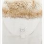 Zara Water Repellant Long Puffer Winter Parka Ecru Image 4