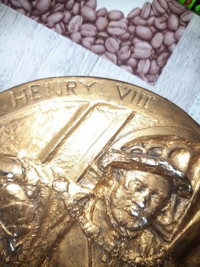 Old Collectible Plaque of Henry VIII 1491 to 1547, Postage Available or Collection on all my items